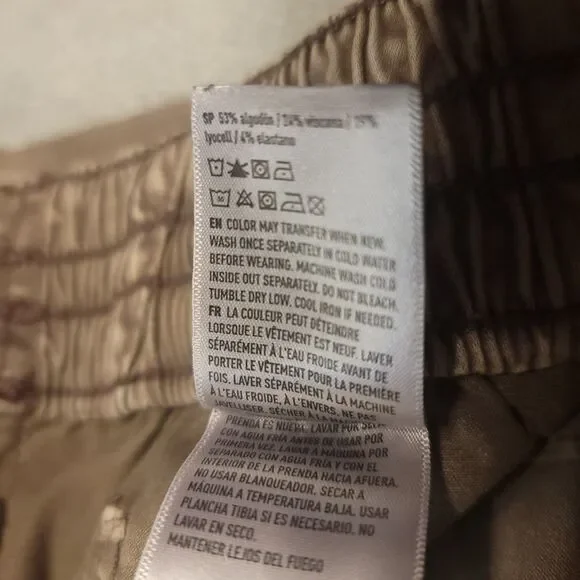 American Eagle Women’s Size 8  (28x28) Pants Utility Jogger Stretch Khaki - Picture 10 of 11